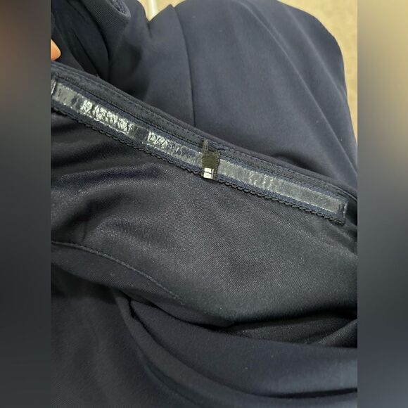 Tadashi Shoji Navy Blue Maxi Dress Open Leg - Picture 11 of 12